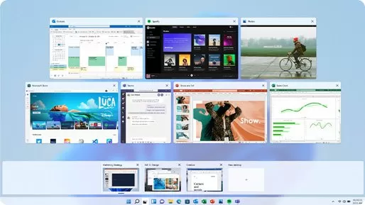 Windows 11 home desktop bar