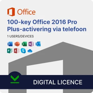 100-key Office 2016 Pro Plus activation via phone